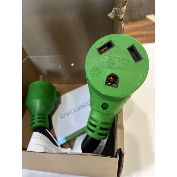 13 Inch 30 Amp to 50 Amp RV Generator Adapter Cord, 4-Prong L14-30P Locking Male - Picture 3 of 4